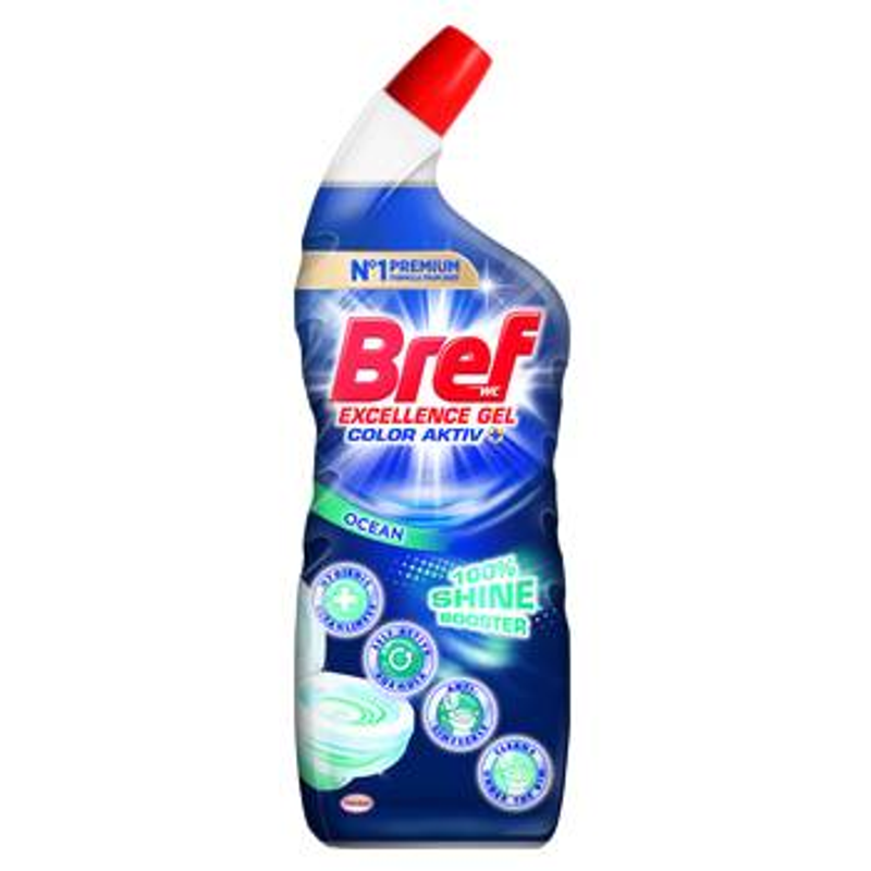Bref Excellence Color Aktiv Gel - Ocean - płyn do toalet 700ml